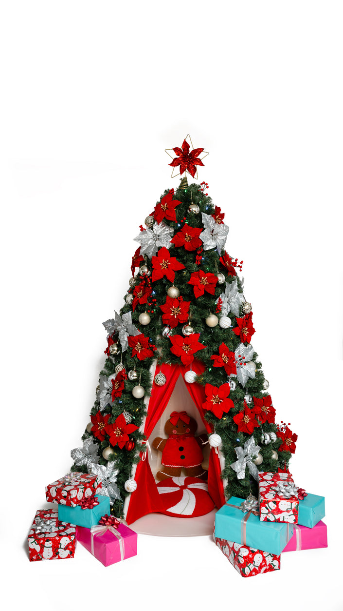 Kids Christmas Tree Tent – Best Christmas Gift for 3–8 Years Old | Indoor Play Tent with Lights & Sensory Experience