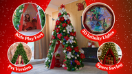 Kids Christmas Tree Tent – Best Christmas Gift for 3–8 Years Old | Indoor Play Tent with Lights & Sensory Experience